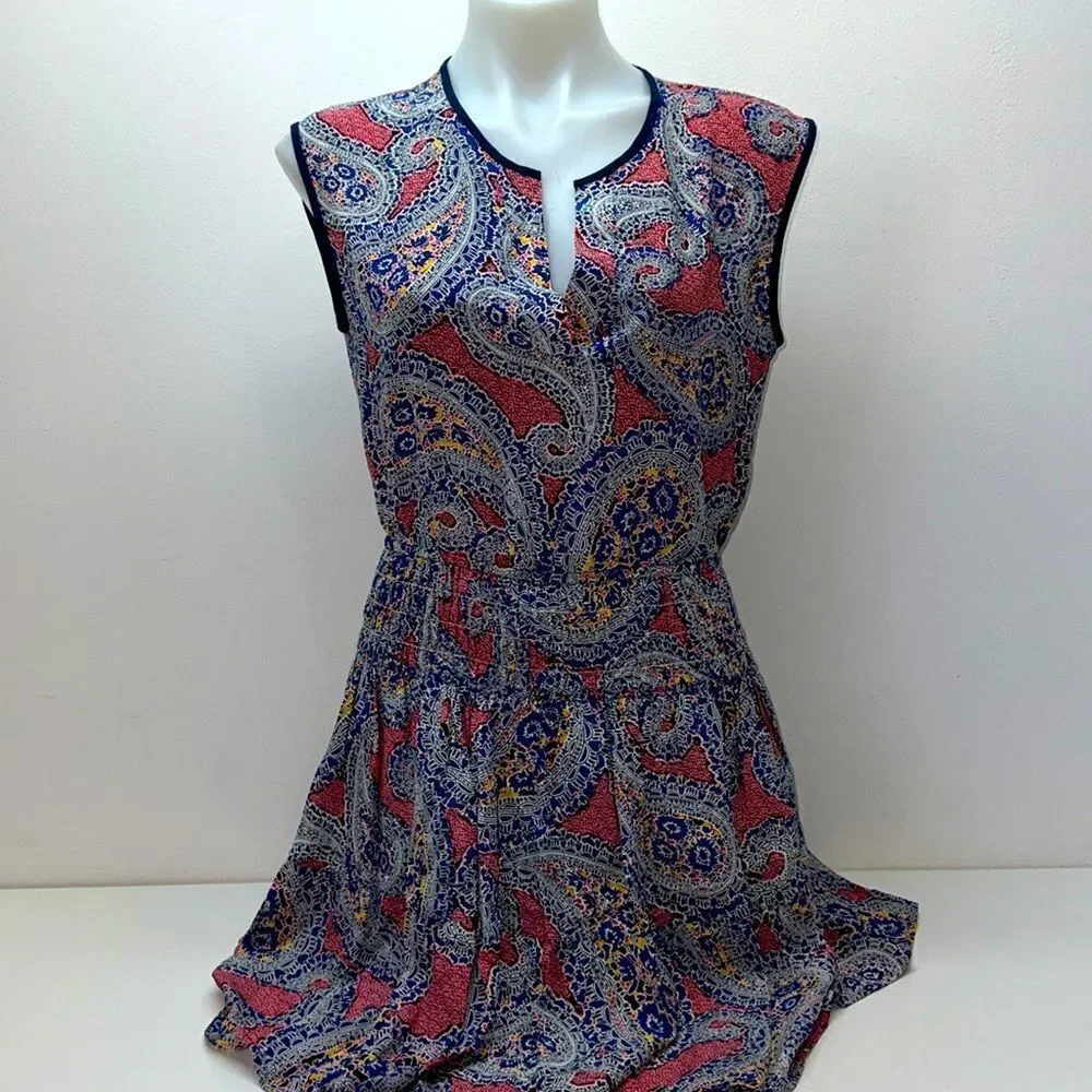 🔥 J.Crew 100% silk summer vacation dress Sz 4 New